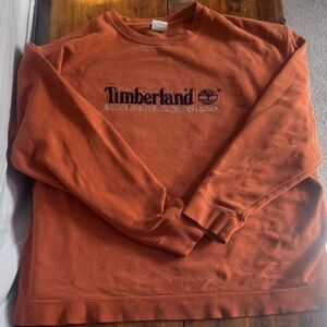 Timberland Men's Bold Orange Crewneck Sweater